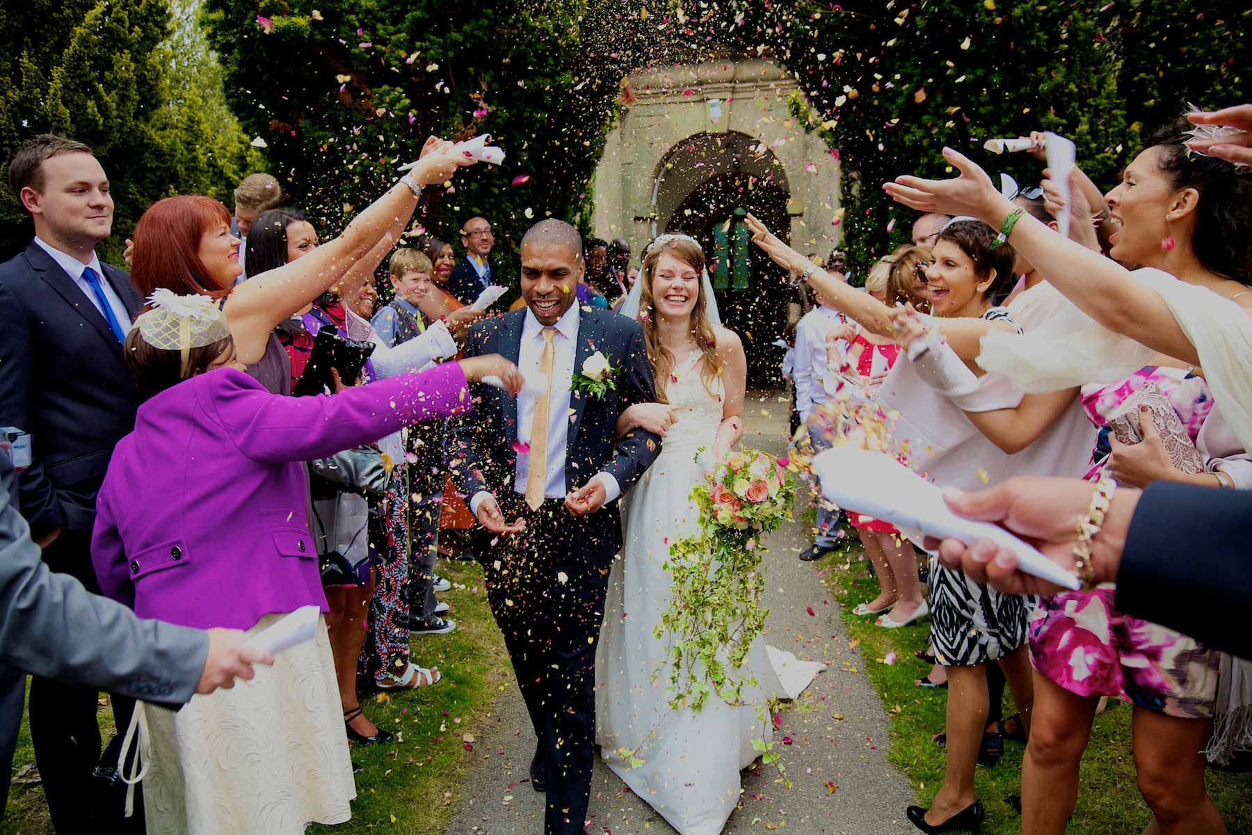 Bright and colourful - best confetti shot ever!