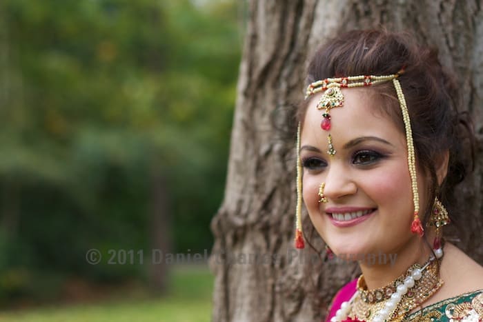 indian bridal portrait